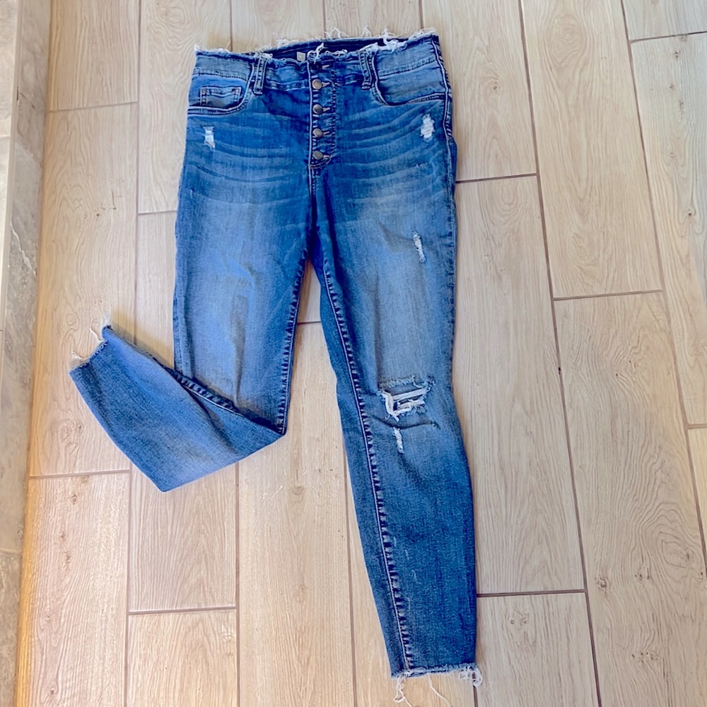 KUT from the Kloth - CONNIE SLIM FIT HIGH RISE FAB AB SKINNY (EDUCATED WASH)-